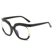 Carica l&#39;immagine nel visualizzatore di Gallery, Retro Big Frame Round Women Glasses 2023 Oversized Clear Lens Computer Eyeglasses Anti Blue Light Glasses