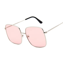 Load image into Gallery viewer, Retro Big Square Sunglasses Women Brand Designer Pink Sun Glasses For Ladies Alloy Quality Sunglasses Female Oculus De Sol