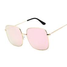 Load image into Gallery viewer, Retro Big Square Sunglasses Women Brand Designer Pink Sun Glasses For Ladies Alloy Quality Sunglasses Female Oculus De Sol