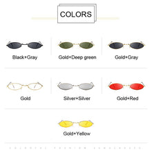 Load image into Gallery viewer, Retro Black Round Sunglasses for Women Men Small Oval Alloy Frame Summer Style Unisex Sun Glasses Female Male Goggle