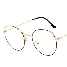 Load image into Gallery viewer, Retro Cat Ear Glasses Frame Fashion Ladies Glasses Round Glasses Korean Glasses Frames Ladies Decorative Glasses