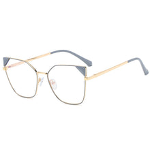 Load image into Gallery viewer, Retro Cat Eye Anti Blue Light Optical Glasses Frames  Women Men Metal Frame Flat Glasses Computer Eyeglasses Myopia Glass