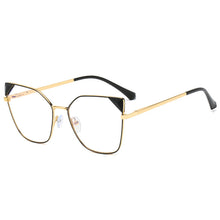 Load image into Gallery viewer, Retro Cat Eye Anti Blue Light Optical Glasses Frames  Women Men Metal Frame Flat Glasses Computer Eyeglasses Myopia Glass