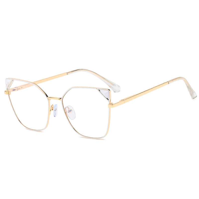 Retro Cat Eye Anti Blue Light Women Simple Optical Glasses Frames Computer Eyeglasses Vintage Myopia Frame Prescription