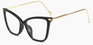 Retro Cat Eye Glasses Women's Eyeglasses Frame Luxury Brand Designer Spectacles Transparent Cat's Eye Glasses Female Eyewear