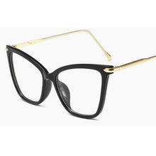 Load image into Gallery viewer, Retro Cat Eye Glasses Women&#39;s Eyeglasses Frame Luxury Brand Designer Spectacles Transparent Cat&#39;s Eye Glasses Female Eyewear