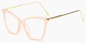 Retro Cat Eye Glasses Women's Eyeglasses Frame Luxury Brand Designer Spectacles Transparent Cat's Eye Glasses Female Eyewear