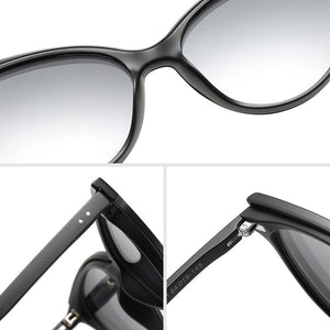Retro Cat Eye Magnet Clip On Glasses Frame Women Optical Myopia Eyeglasses Frame Prescription Polarized Magnet Clip Sunglasses