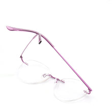 Load image into Gallery viewer, Retro Cat Eye Pure Titanium Rimless Eyeglasses Frame for Women Super Light Thin Medical Aviation Hypoallergenic Diopter Eyewear