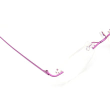 Load image into Gallery viewer, Retro Cat Eye Pure Titanium Rimless Eyeglasses Frame for Women Super Light Thin Medical Aviation Hypoallergenic Diopter Eyewear