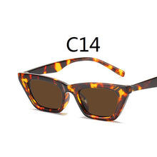 Load image into Gallery viewer, Retro Cat Eye Sun Eye Sunglasses Metal Hinge Women&#39;s Casual Sungalsses
