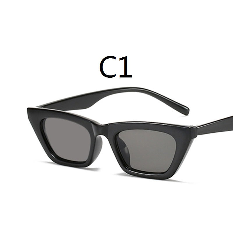 Retro Cat Eye Sun Eye Sunglasses Metal Hinge Women's Casual Sungalsses