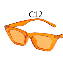Load image into Gallery viewer, Retro Cat Eye Sun Eye Sunglasses Metal Hinge Women&#39;s Casual Sungalsses