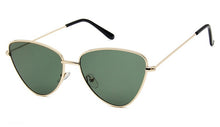 Load image into Gallery viewer, Retro Cat Eye Sunglasses Mirror Lenses Men Brand Design Metal Sunglasses Double Colors Transparent Ocean Lenses Travel