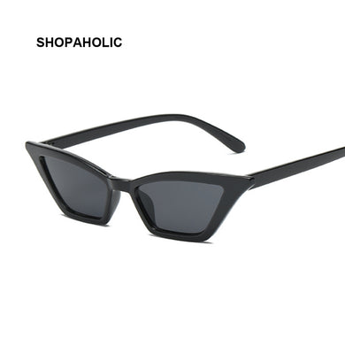 Retro Cat Eye Sunglasses Women  Brand Designer Mirror Sun Glasses for Women Vintage Small Black Ladies Sunglass Eyewear