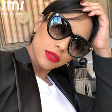 Load image into Gallery viewer, Retro Cat Eye Sunglasses Women Oversized Vintage Sunglasses Men Gradient Shades Uv400 Oculos Gafas De Sol