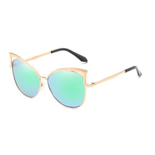 Load image into Gallery viewer, Retro Cat Eye Sunglasses for Women Men  Hollow Design Vintage Sun Glasses Mirror Lens Female Male Tinted Eyewear UV400