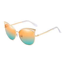 Load image into Gallery viewer, Retro Cat Eye Sunglasses for Women Men  Hollow Design Vintage Sun Glasses Mirror Lens Female Male Tinted Eyewear UV400