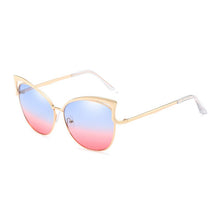 Load image into Gallery viewer, Retro Cat Eye Sunglasses for Women Men  Hollow Design Vintage Sun Glasses Mirror Lens Female Male Tinted Eyewear UV400
