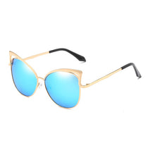 Load image into Gallery viewer, Retro Cat Eye Sunglasses for Women Men  Hollow Design Vintage Sun Glasses Mirror Lens Female Male Tinted Eyewear UV400