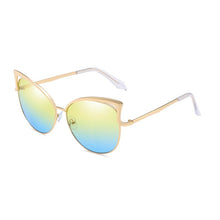 Load image into Gallery viewer, Retro Cat Eye Sunglasses for Women Men  Hollow Design Vintage Sun Glasses Mirror Lens Female Male Tinted Eyewear UV400