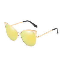 Load image into Gallery viewer, Retro Cat Eye Sunglasses for Women Men  Hollow Design Vintage Sun Glasses Mirror Lens Female Male Tinted Eyewear UV400
