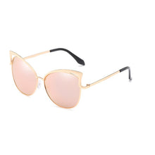 Load image into Gallery viewer, Retro Cat Eye Sunglasses for Women Men  Hollow Design Vintage Sun Glasses Mirror Lens Female Male Tinted Eyewear UV400