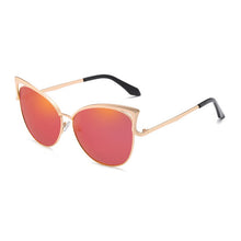 Load image into Gallery viewer, Retro Cat Eye Sunglasses for Women Men  Hollow Design Vintage Sun Glasses Mirror Lens Female Male Tinted Eyewear UV400