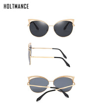Load image into Gallery viewer, Retro Cat Eye Sunglasses for Women Men  Hollow Design Vintage Sun Glasses Mirror Lens Female Male Tinted Eyewear UV400