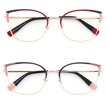 Load image into Gallery viewer, Retro Cat Eye Vintage Women Round Eyewear Frames Female Optical Prescription Glasses For Sight Square Ladies Clear Fake Glasses