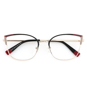 Retro Cat Eye Vintage Women Round Eyewear Frames Female Optical Prescription Glasses For Sight Square Ladies Clear Fake Glasses