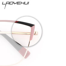 Load image into Gallery viewer, Retro Cat Eye Vintage Women Round Eyewear Frames Female Optical Prescription Glasses For Sight Square Ladies Clear Fake Glasses