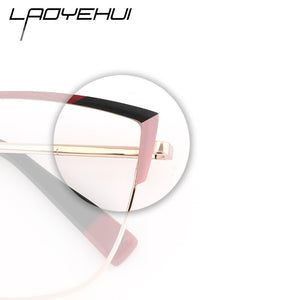 Retro Cat Eye Vintage Women Round Eyewear Frames Female Optical Prescription Glasses For Sight Square Ladies Clear Fake Glasses