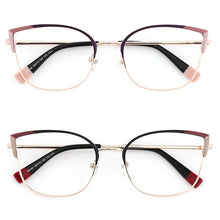 Load image into Gallery viewer, Retro Cat Eye Vintage Women Round Eyewear Frames Female Optical Prescription Glasses For Sight Square Ladies Clear Fake Glasses