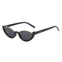 Load image into Gallery viewer, Retro Cat Eye Women Sunglasses  Brand Half Frame White Black Gradient Sun Glasses Men Hip Hop Shades UV400