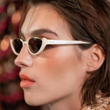 Load image into Gallery viewer, Retro Cat Eye Women Sunglasses  Brand Half Frame White Black Gradient Sun Glasses Men Hip Hop Shades UV400