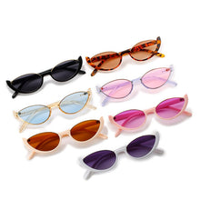 Load image into Gallery viewer, Retro Cat Eye Women Sunglasses  Brand Half Frame White Black Gradient Sun Glasses Men Hip Hop Shades UV400