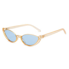 Load image into Gallery viewer, Retro Cat Eye Women Sunglasses  Brand Half Frame White Black Gradient Sun Glasses Men Hip Hop Shades UV400