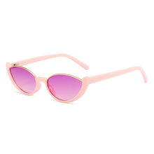 Load image into Gallery viewer, Retro Cat Eye Women Sunglasses  Brand Half Frame White Black Gradient Sun Glasses Men Hip Hop Shades UV400