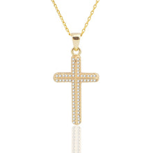 Carica l&#39;immagine nel visualizzatore di Gallery, Retro Christian Jesus Single Titanium Scripture Cross Necklace Stainless Steel Black Prayer Choker Cross Pendants For Men Colar