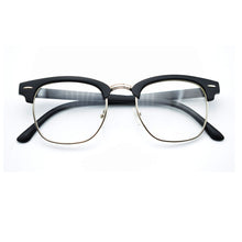 Load image into Gallery viewer, Retro Classic Clear Lens Nerd Frames Glasses Men Women Eyeglasses Vintage Half Metal Eyewear Frame  Designed