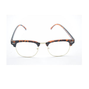 Retro Classic Clear Lens Nerd Frames Glasses Men Women Eyeglasses Vintage Half Metal Eyewear Frame  Designed