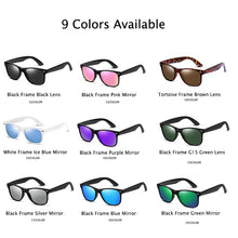 Load image into Gallery viewer, Retro Classic Polarized Sunglasses Mens Womens Tortoise Brown Square Glasses Vintage Driving Mirror Coating Shades 2140