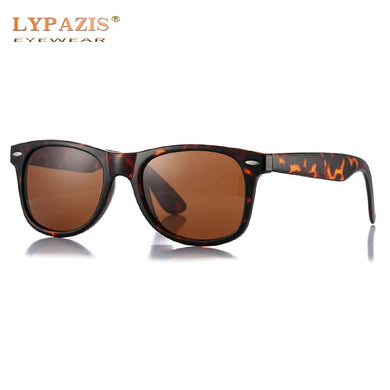 Retro Classic Polarized Sunglasses Mens Womens Tortoise Brown Square Glasses Vintage Driving Mirror Coating Shades 2140
