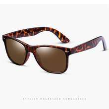 Load image into Gallery viewer, Retro Classic Polarized Sunglasses Mens Womens Tortoise Brown Square Glasses Vintage Driving Mirror Coating Shades 2140