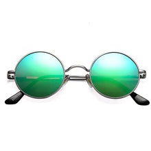Load image into Gallery viewer, Retro Classic Small Round Polarized Sunglasses Men Brand Designer Sun Glasses Women Metal Frame Black Lens Eyewear Driving UV400