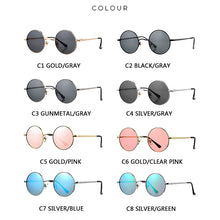 Load image into Gallery viewer, Retro Classic Small Round Polarized Sunglasses Men Brand Designer Sun Glasses Women Metal Frame Black Lens Eyewear Driving UV400