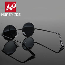 Load image into Gallery viewer, Retro Classic Vintage Round Polarized Sunglasses Men Brand Designer Sun Glasses Women Metal Frame Black Lens Eyewear Driving