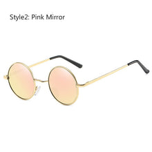 Load image into Gallery viewer, Retro Classic Vintage Round Polarized Sunglasses Men Brand Designer Sun Glasses Women Metal Frame Black Lens Eyewear Driving