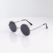 Load image into Gallery viewer, Retro Classic Vintage Round Polarized Sunglasses Men Sun Glasses Women Metal Frame Black lens Driving Fishing Eyewear UV400